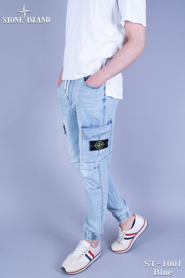 스톤아일랜드 ST-1001 아이스 카고 조거 청바지