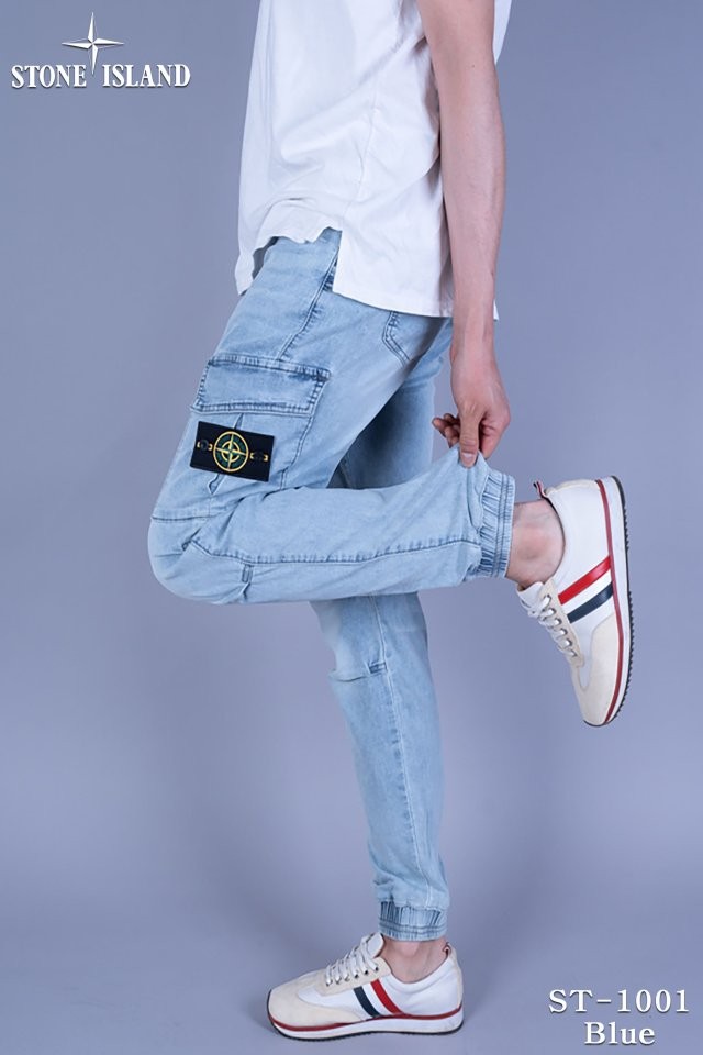 스톤아일랜드 ST-1001 아이스 카고 조거 청바지