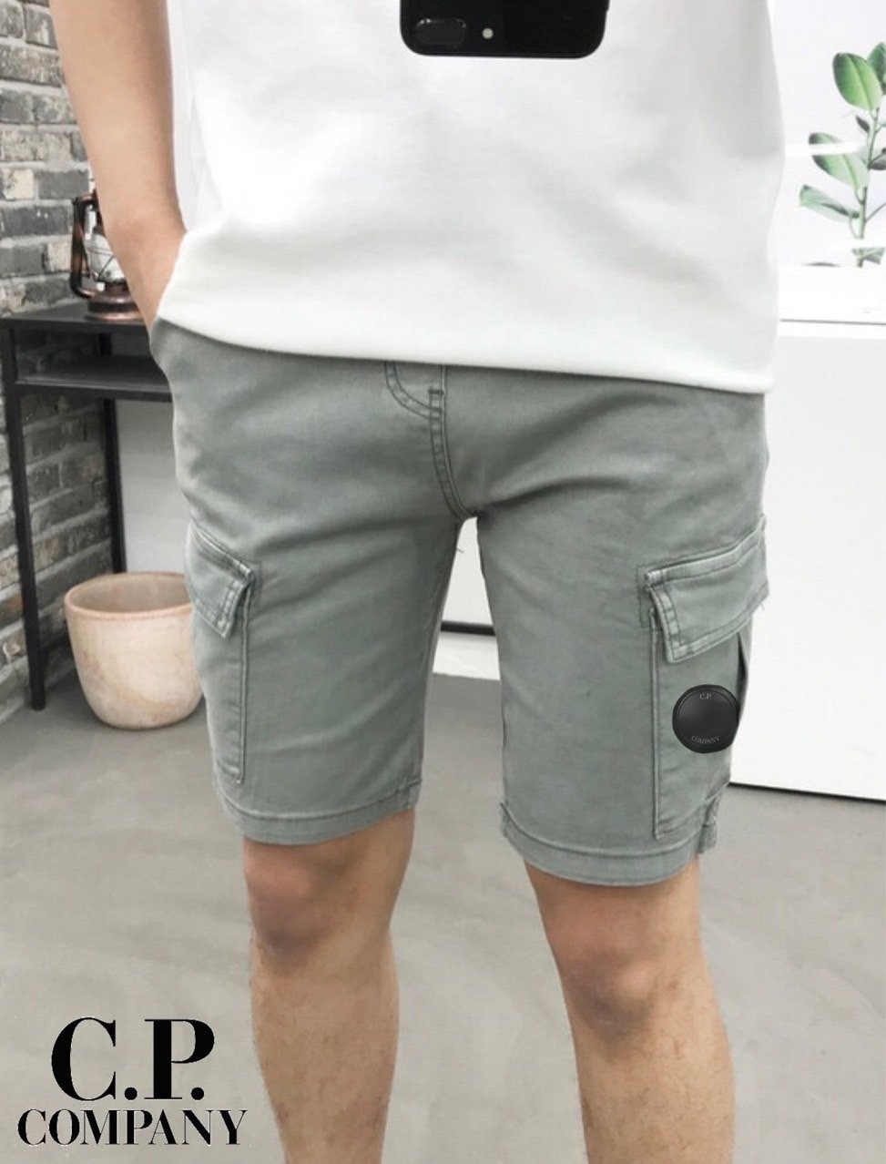 CP컴퍼니 썸머 피그먼트 워싱 카고 반바지