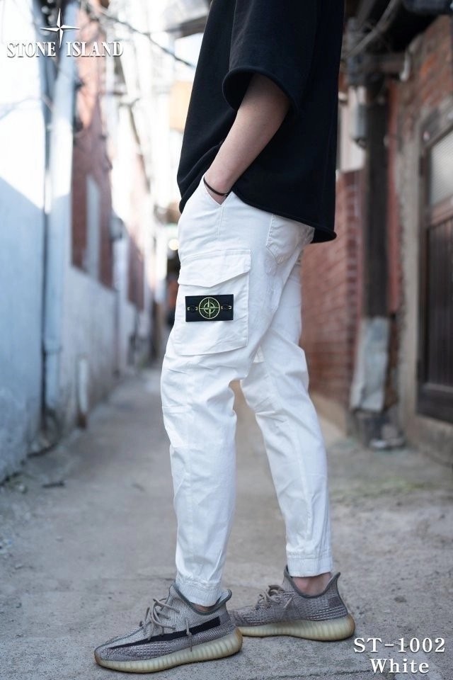 스톤아일랜드 면 스판 빈티지 카고 조거 팬츠 (바지)