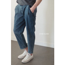 스톤아일랜드 9부 크롭 데님 청바지