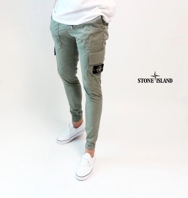 스톤아일랜드 린넨 조거 카고 스판 팬츠 (바지)