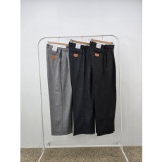 톰브라운 린넨 면 옆밴딩 와이드 슬렉스 (바지)