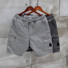 CP컴퍼니 메탈 워싱 카고 지퍼 메탈 반바지