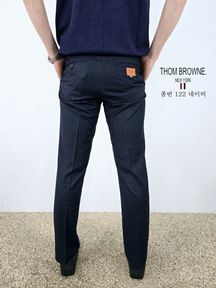 톰브라운 체크 슬랙스 (바지)