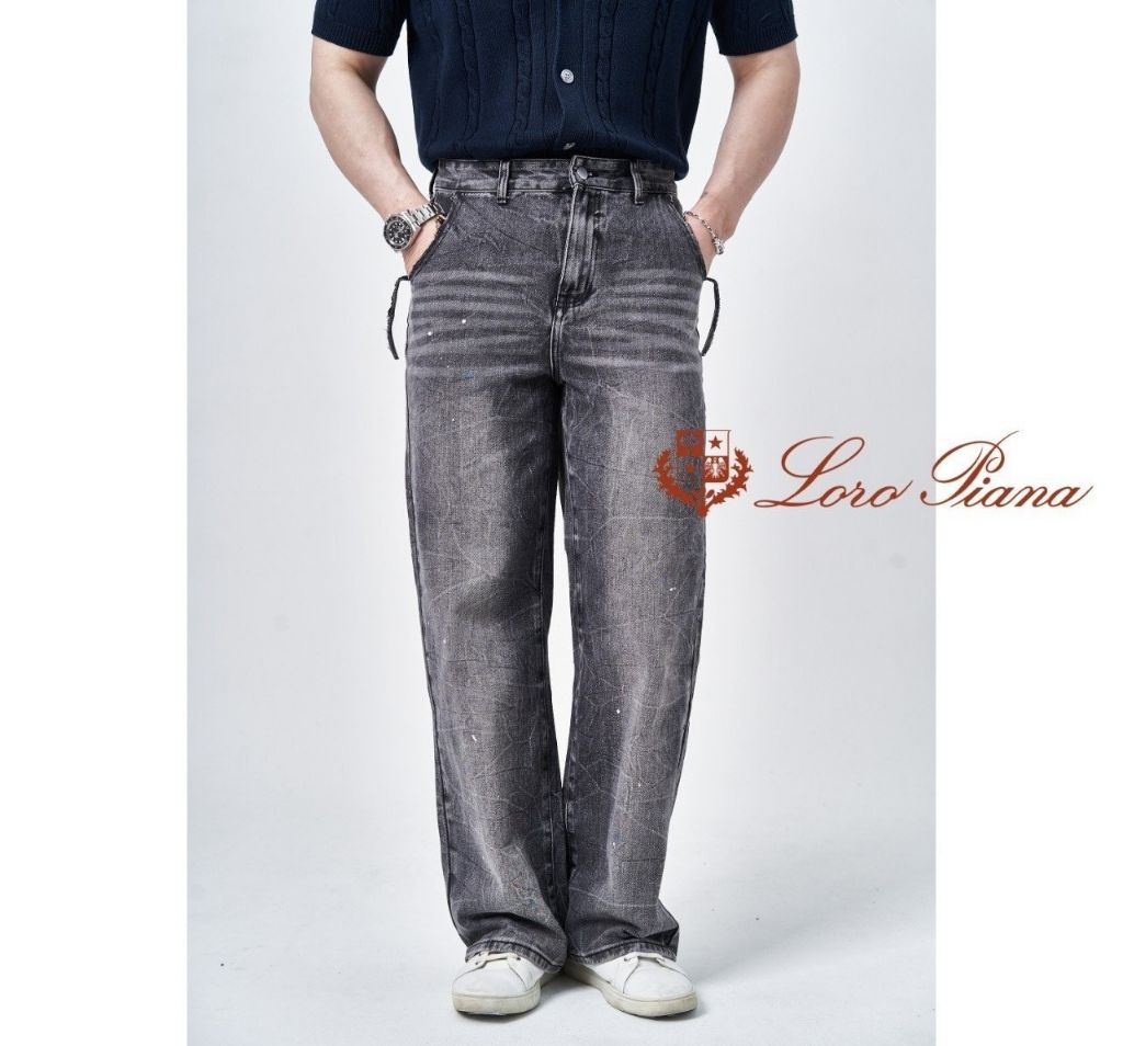 로로피아나 포인트 페인팅 청바지