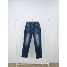 톰브라운 시크릿 밴딩 딥인디고 블루 스트레이트진 청바지