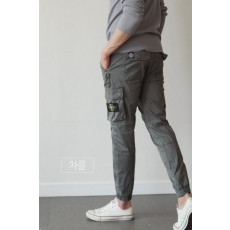 스톤아일랜드 메탈 버튼 카고 조거 팬츠 (바지)