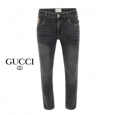 구찌 포켓 로고 자수 흑 청바지