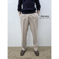 프라다 와이드 반밴딩 슬랙스 (바지)