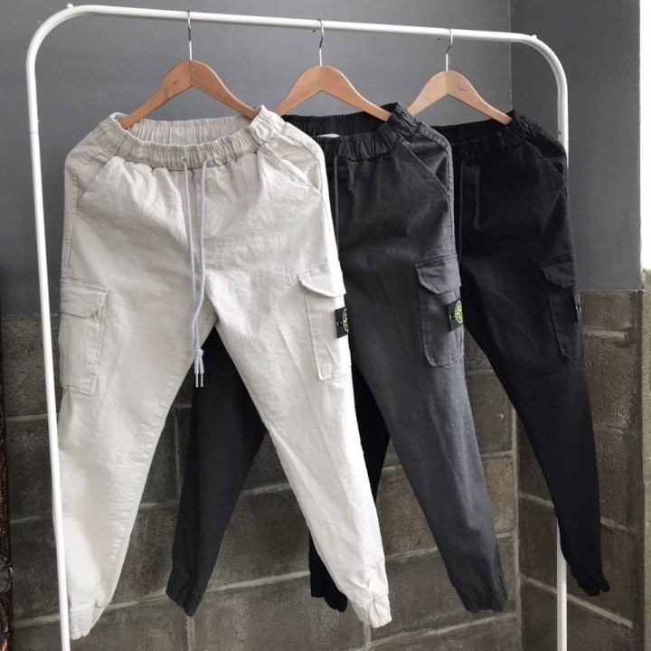 스톤아일랜드 박스 일자 스판 팬츠 (바지)