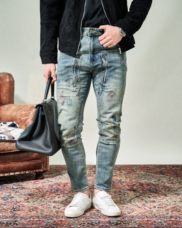 로로피아나 페인트 청바지