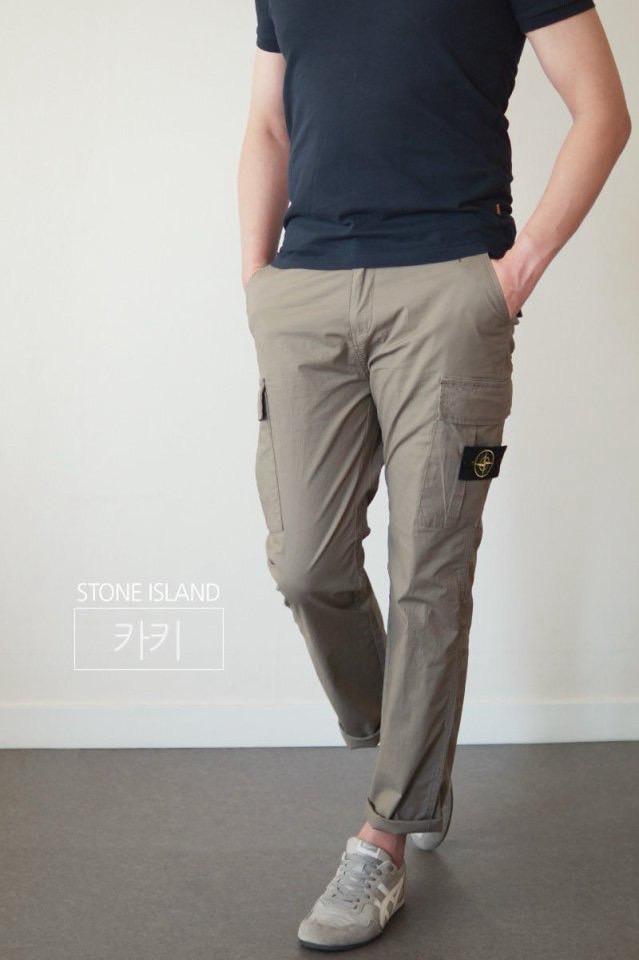 스톤아일랜드 페브릭 카고 팬츠 (바지)