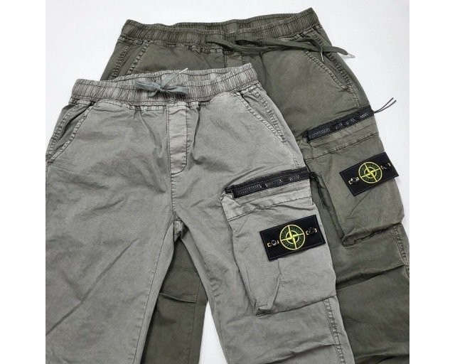 스톤아일랜드 지퍼 포켓 카고 팬츠 (바지)