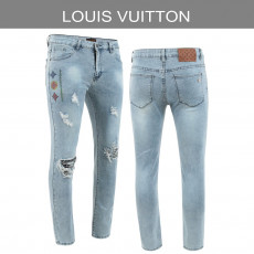 루이비통 멀티 모노 프린팅 워싱 청바지