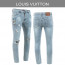 루이비통 멀티 모노 프린팅 워싱 청바지