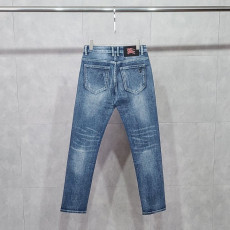 버버리 프로썸 자수 스틸 로고 워싱 슬림진 청바지