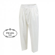 프라다 클래식 테이퍼드 쿨 투턱 밴딩 슬랙스 (바지)