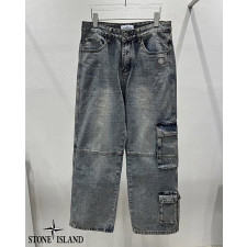 스톤아일랜드 사이드 카고 데님 청바지