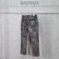 발망 바이커 워싱 청바지