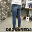 디스퀘어드2 언발란스 배색 테이핑 워싱 중청진 청바지