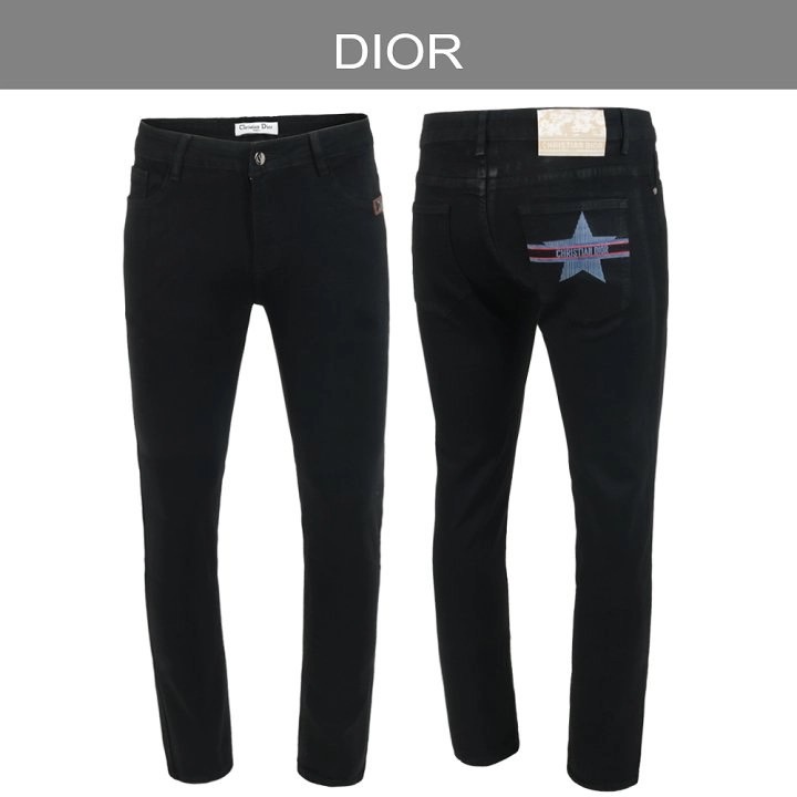 디올 알프스 워싱 블랙 슬림진 청바지