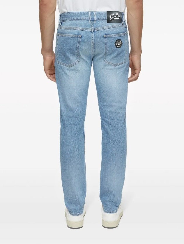 필립플레인 레터링 워싱 청바지