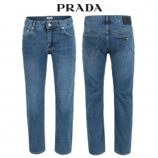 프라다 중청 베이직핏 스판 데님 청바지