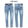 프라다 히든밴드 라이트블루 청바지