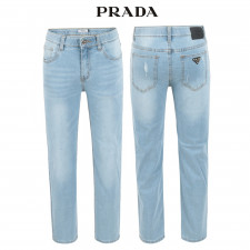 프라다 연청 베이직 히든밴딩 일자 청바지