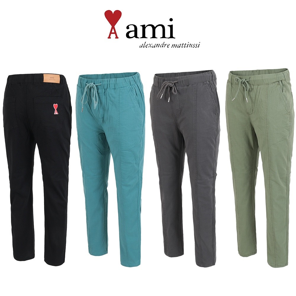 아미 오비밴드 스판 린넨 팬츠 (바지)