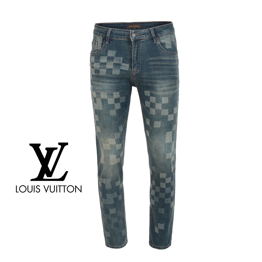 루이비통 멀티 모노 워싱 청바지