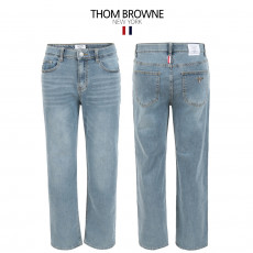 톰브라운 인디 워싱 히든밴드 세미 와이드 청바지