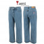아미 중청 와이드 데님 청바지