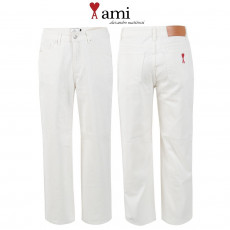 아미 화이트 와이드 데님 팬츠 (바지)