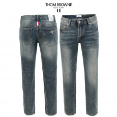 톰브라운 슬림 일자 틴워싱 청바지