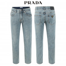 프라다 틴청 히든밴드 슬림 일자 청바지