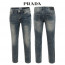 프라다 슬림 일자 틴워싱 청바지