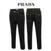 프라다 흑청 빈티지 히든밴딩 슬림 일자 청바지