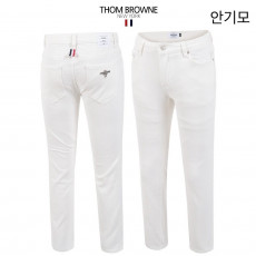 톰브라운 안기모 화이트 슬림 일자 베이직 팬츠 (바지)