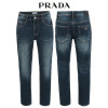 프라다 진청 히든밴딩 슬림 일자 청바지