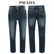 프라다 진청 히든밴딩 슬림 일자 청바지
