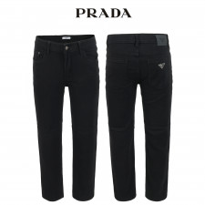 프라다 스판 블랙진 슬림 일자 팬츠 (바지)