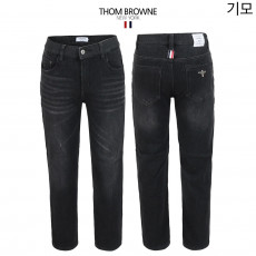 톰브라운 융기모 블랙 히든 밴딩 슬림 청바지
