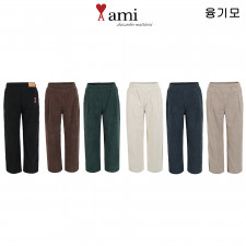 아미 융본딩 코듀로이 와이드 핀턱 팬츠 (바지)