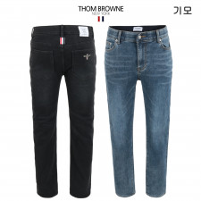 톰브라운 니트 본딩 히든 밴드 베이직핏 청바지