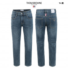 톰브라운 융기모 인디고 히든 밴딩 슬림 청바지
