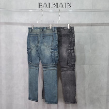 발망 바이커 카고 청바지