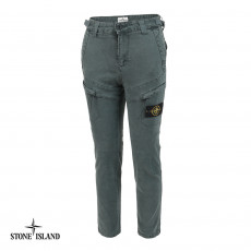 스톤아일랜드 안기모 피그먼트 워싱 스판 카고 베이직핏 팬츠 (바지)