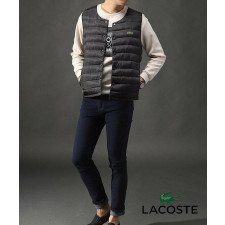 라코스테 U넥 단가라 패딩 조끼